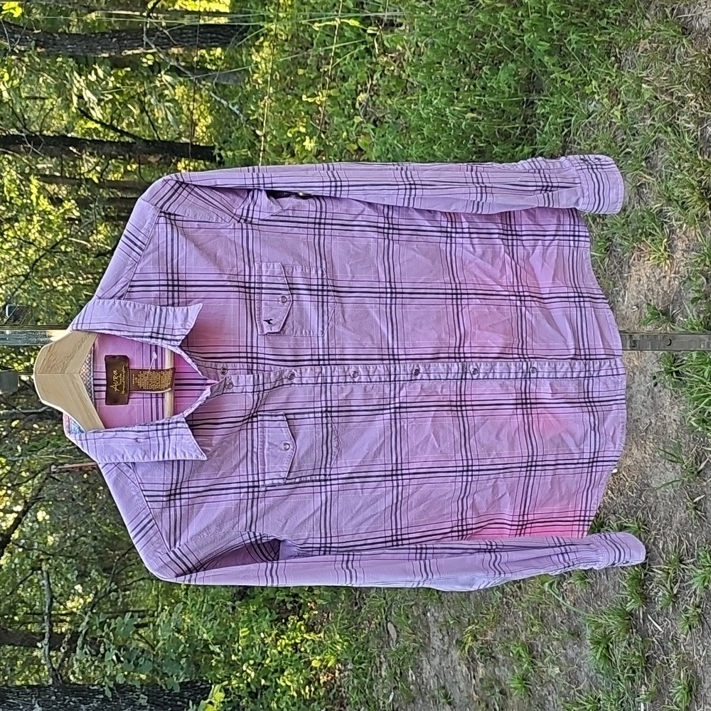 Aura Girls Size Large Snap Button Front Shirt with Pockets Used